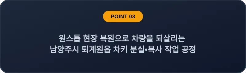 원스톱 현장 복원으로 차량을 되살리는 남양주시 퇴계원읍 차키 분실, 스마트키 복사 작업 공정