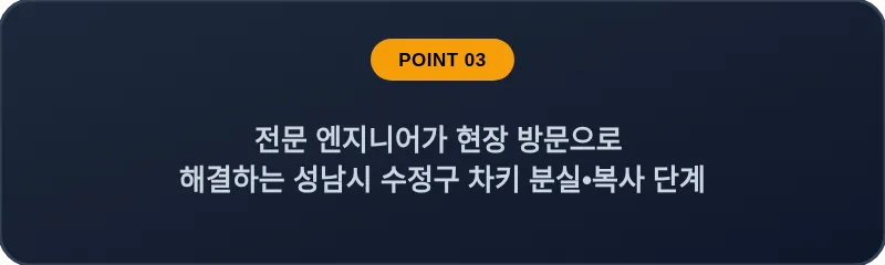 전문 엔지니어가 현장 방문으로 해결하는 성남시 수정구 차키 분실, 스마트키 복사 단계