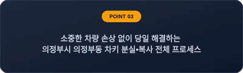 소중한 차량 손상 없이 당일 해결하는 의정부시 의정부동 차키 분실, 스마트키 복사 전체 프로세스