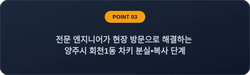전문 엔지니어가 현장 방문으로 해결하는 양주시 회천1동 차키 분실, 스마트키 복사 단계