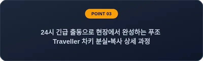 24시 긴급 출동으로 현장에서 완성하는 푸조 Traveller 차키 분실•복사 상세 과정