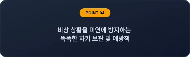 비상 상황을 미연에 방지하는 똑똑한 차키 보관 및 예방책